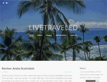 Tablet Screenshot of livetraveled.com